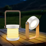 Rechargeable LED Reading Light, Portable Folding Lantern Lamp, Dimmable Touch Night Light for Camping