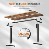 Electric Standing Desk 55"X24"Height Adjustable Sit Stand up Desk