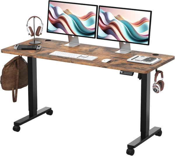 Electric Standing Desk 55"X24"Height Adjustable Sit Stand up Desk