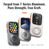 Repod Aluminum Alloy Protective Case for Apple Watch Series 7/8/9, Apple Watch Case with Click Wheel Design